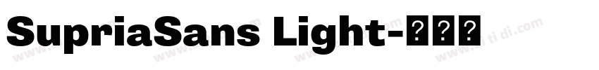SupriaSans Light字体转换